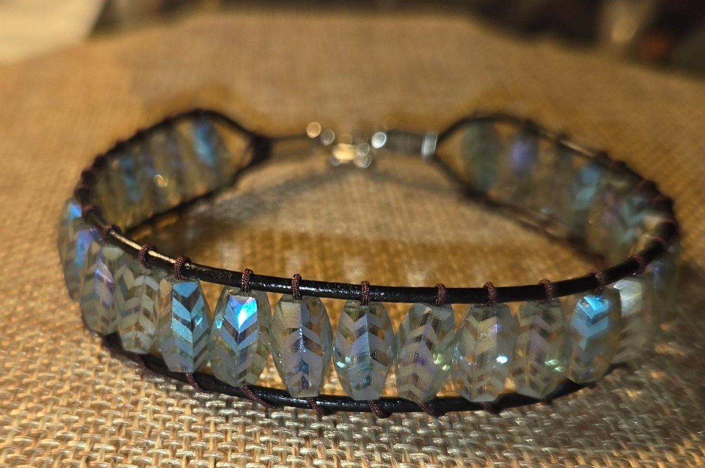 Men's glass bracelet