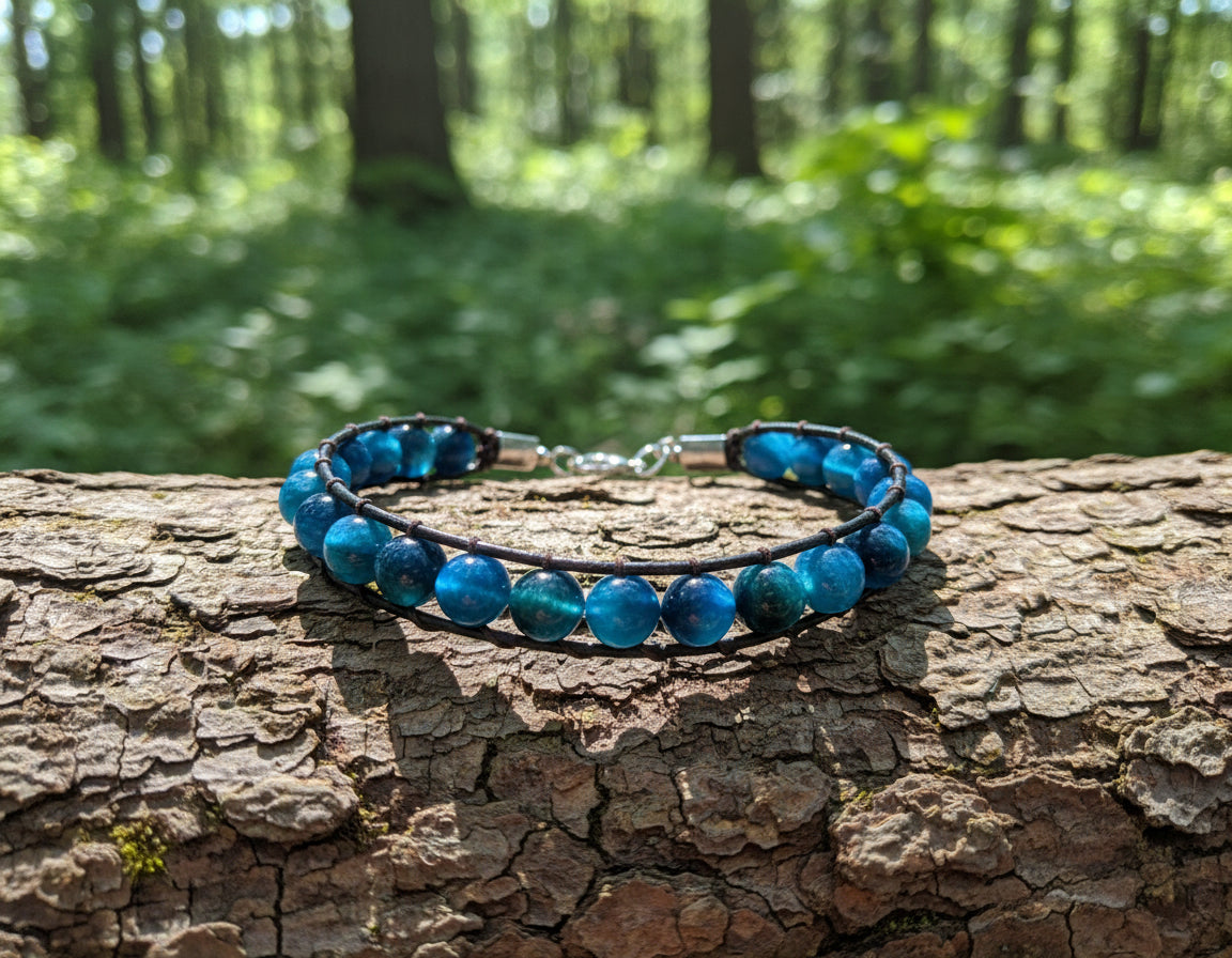 Men's bracelet blue tiger's eye