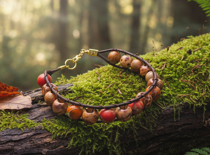 Men's Red Jasper Bracelet