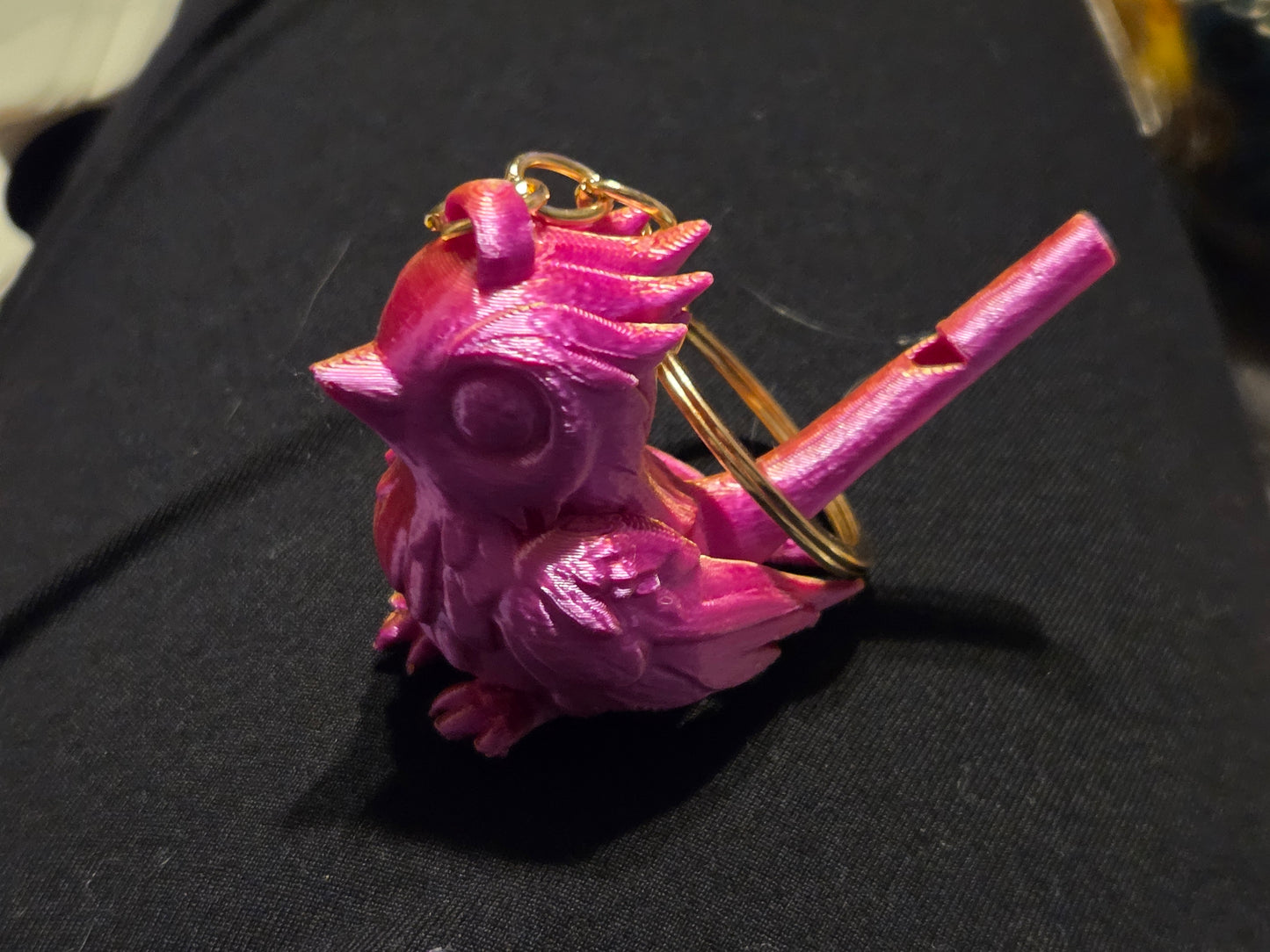 Bird whistle keychain