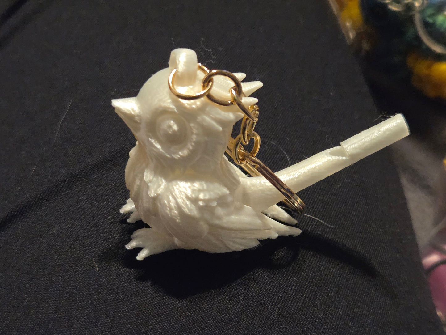 Bird whistle keychain