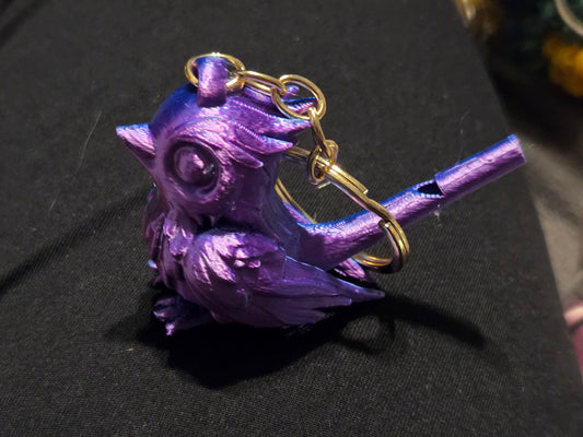 Bird whistle keychain