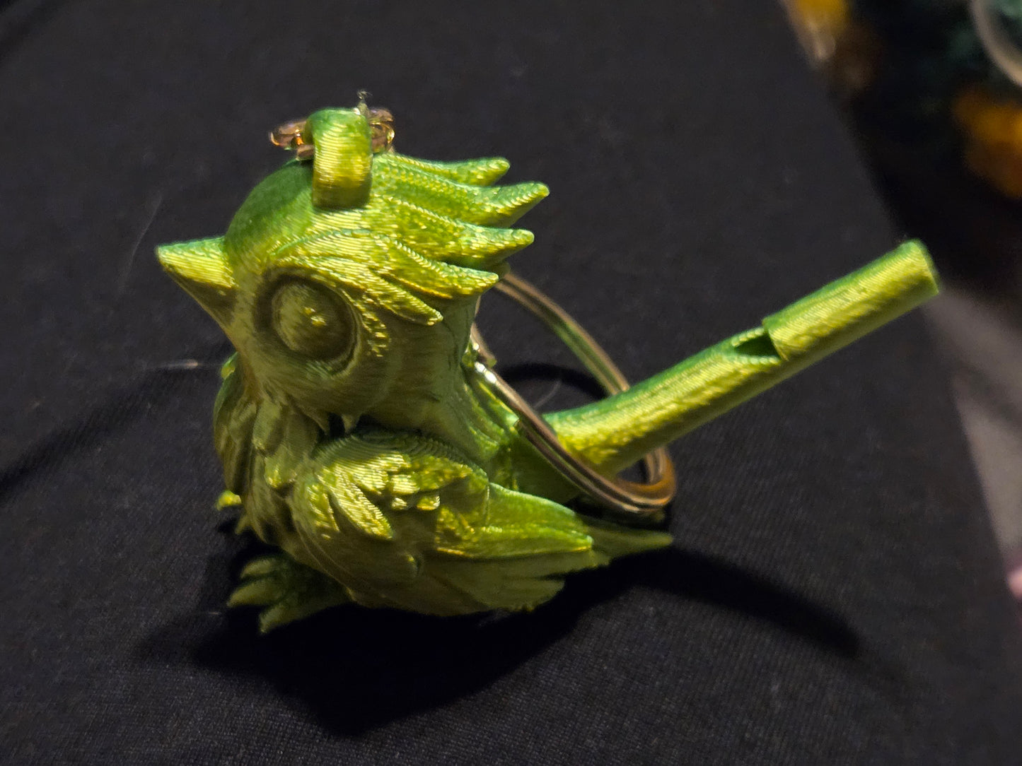 Bird whistle keychain