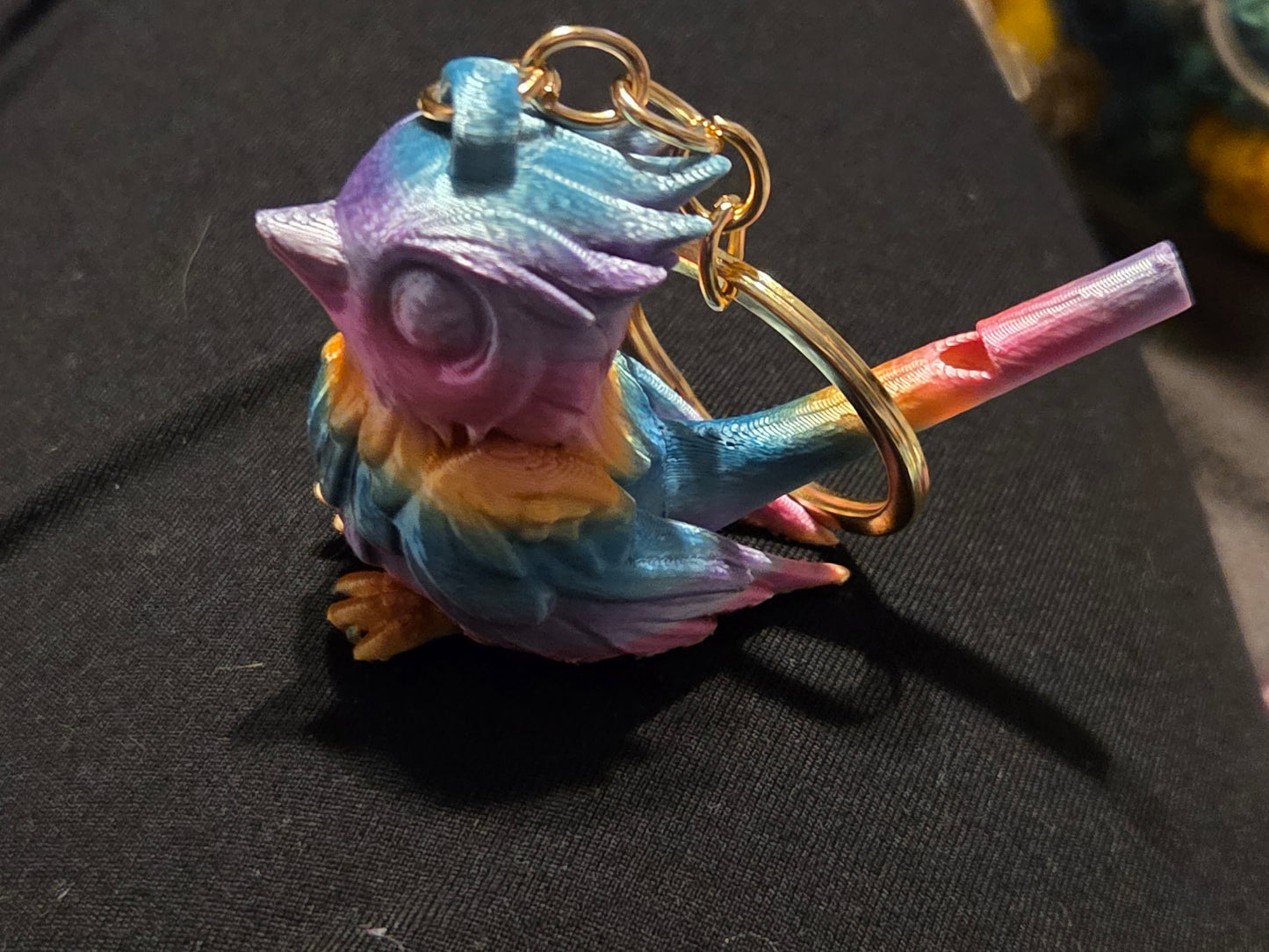 Bird whistle keychain