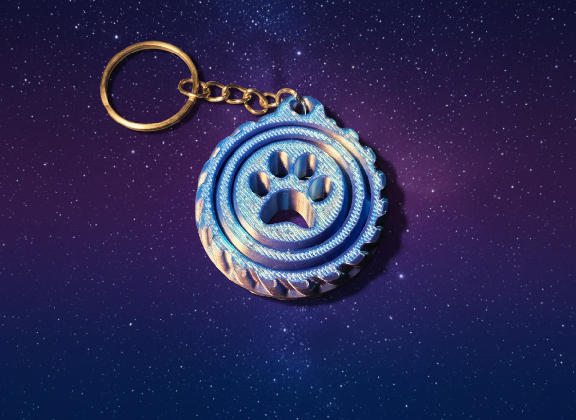 3D spinner keychain