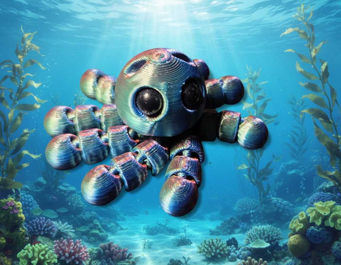 3D octopus keychain