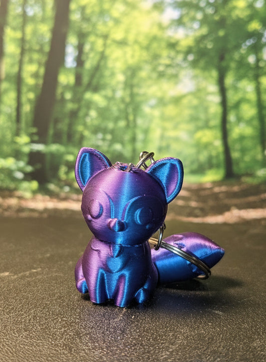 3D cat keychain