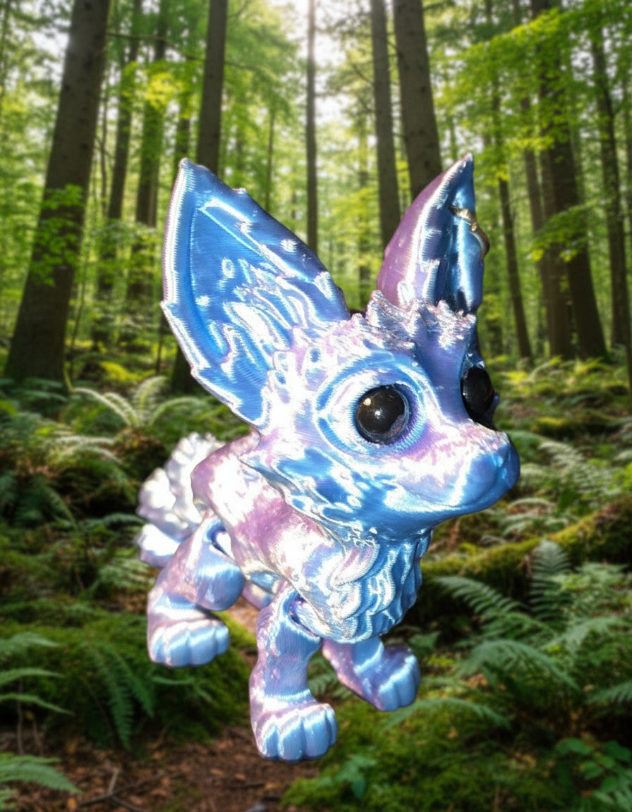 3D fox 2 keychain