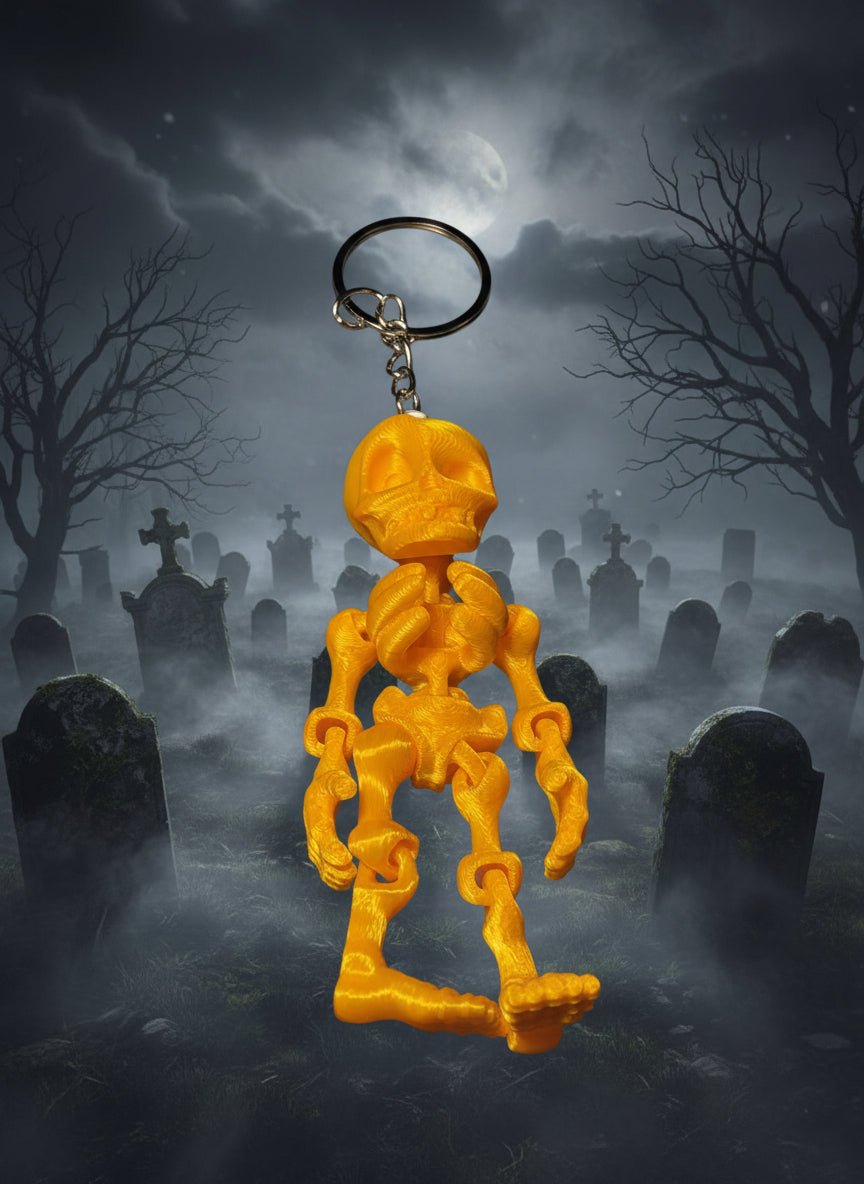 3D printed skeleton Keychain