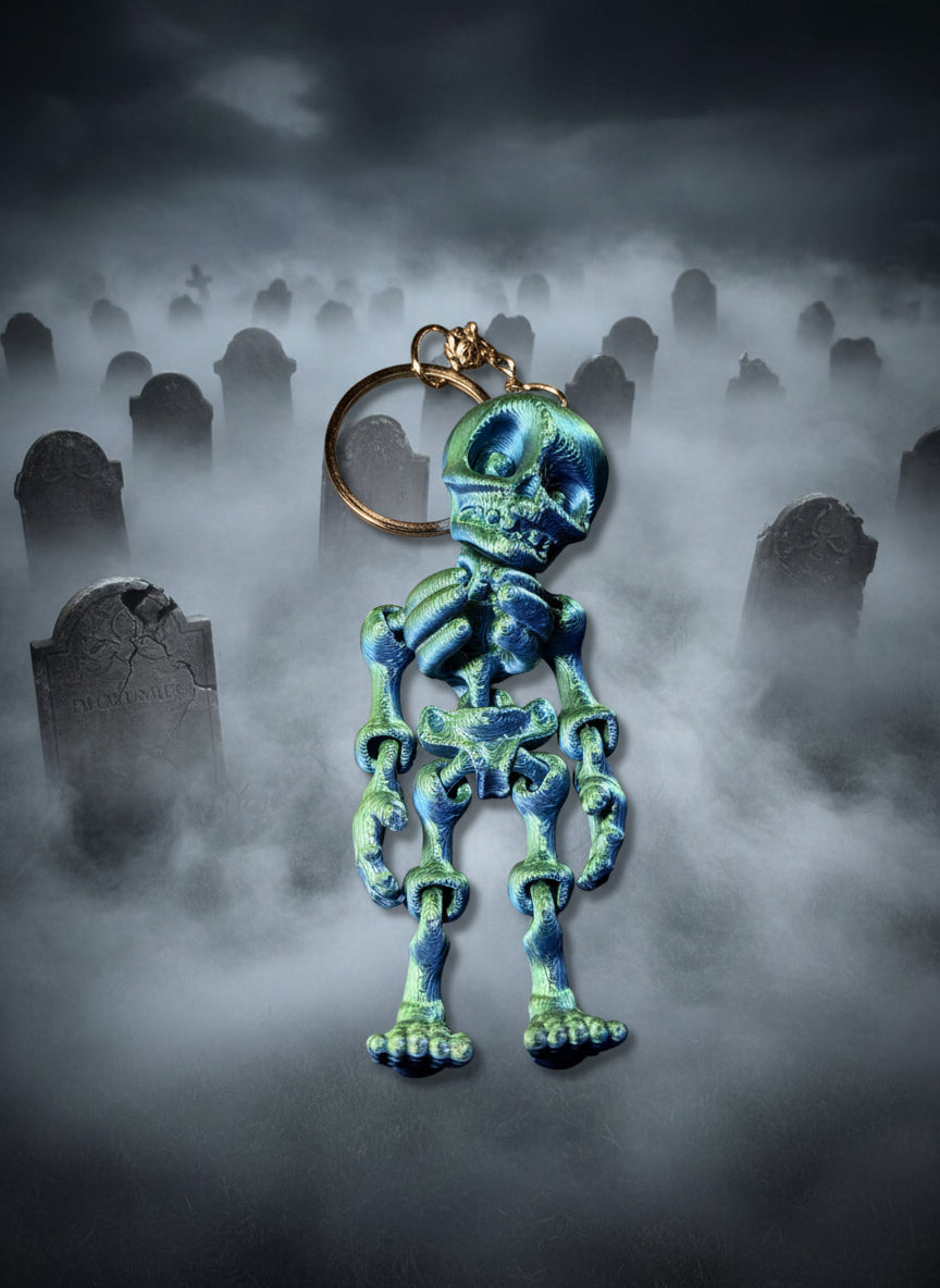 3D printed skeleton Keychain