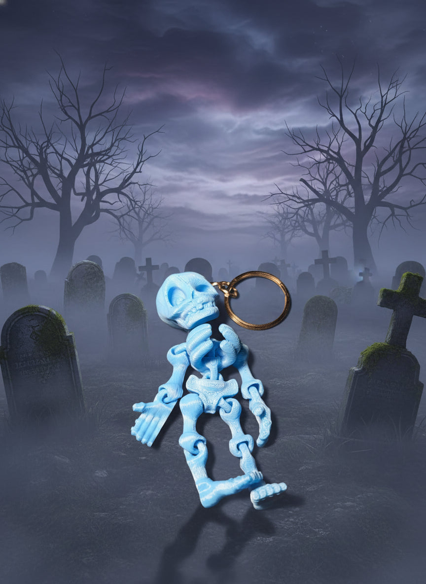 3D printed skeleton Keychain