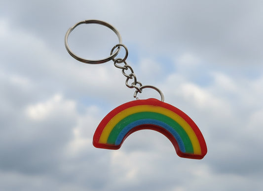 3D Rainbow keychain