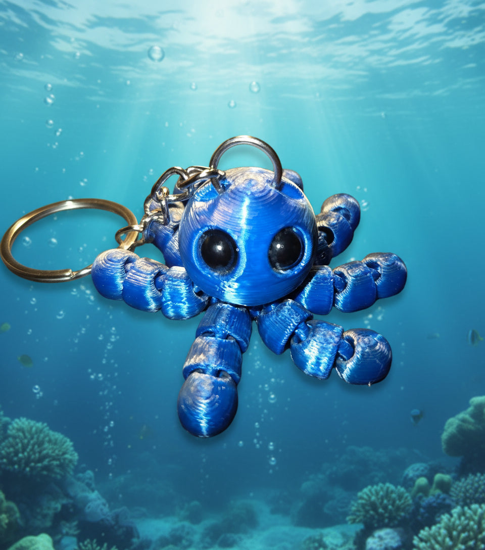 3D octopus keychain