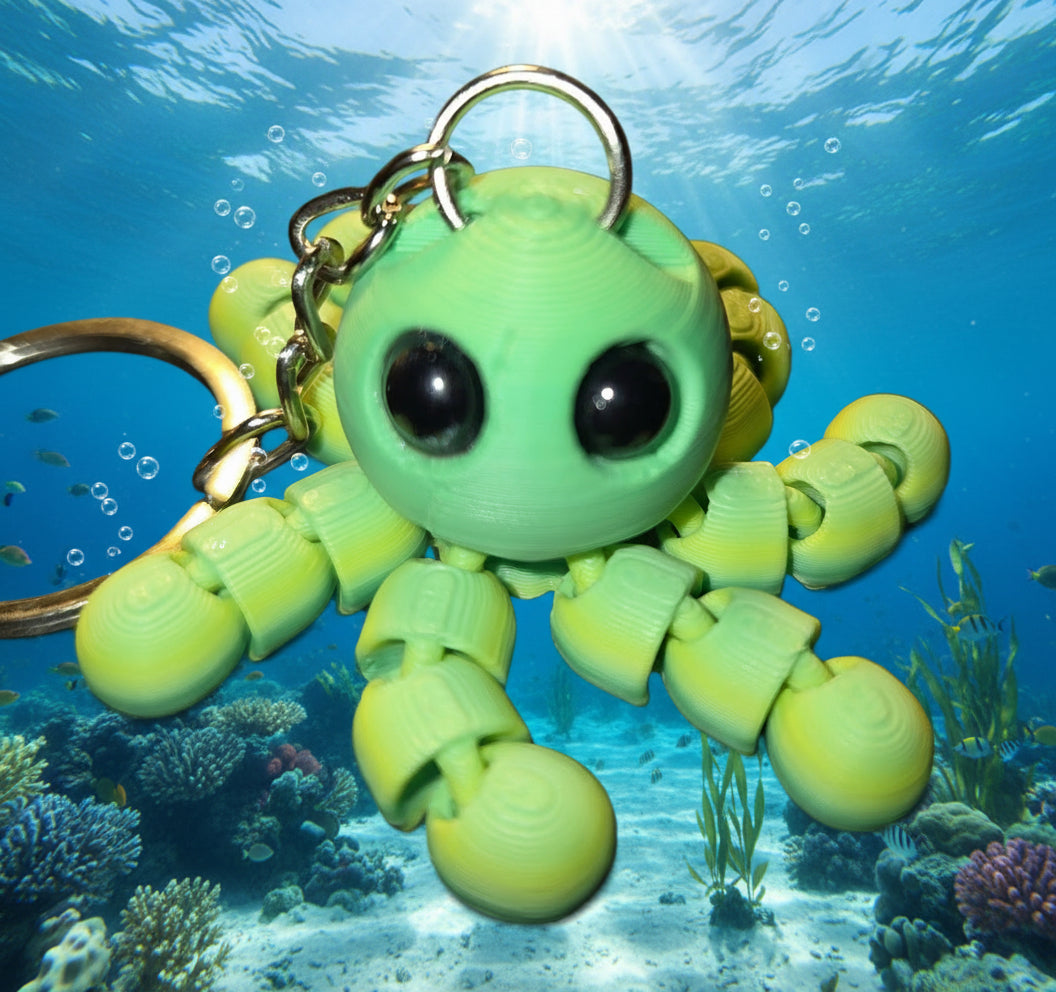 3D octopus keychain