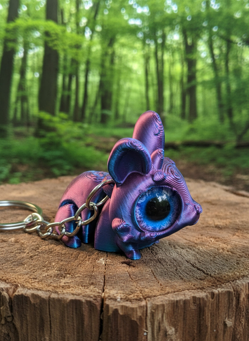3D printed Rabbit keychain