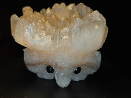 Quartz elephant carving