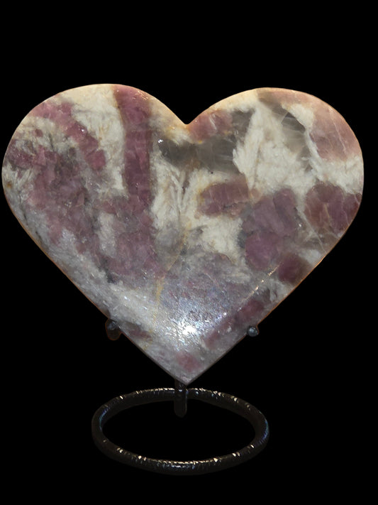 Plum jasper heart