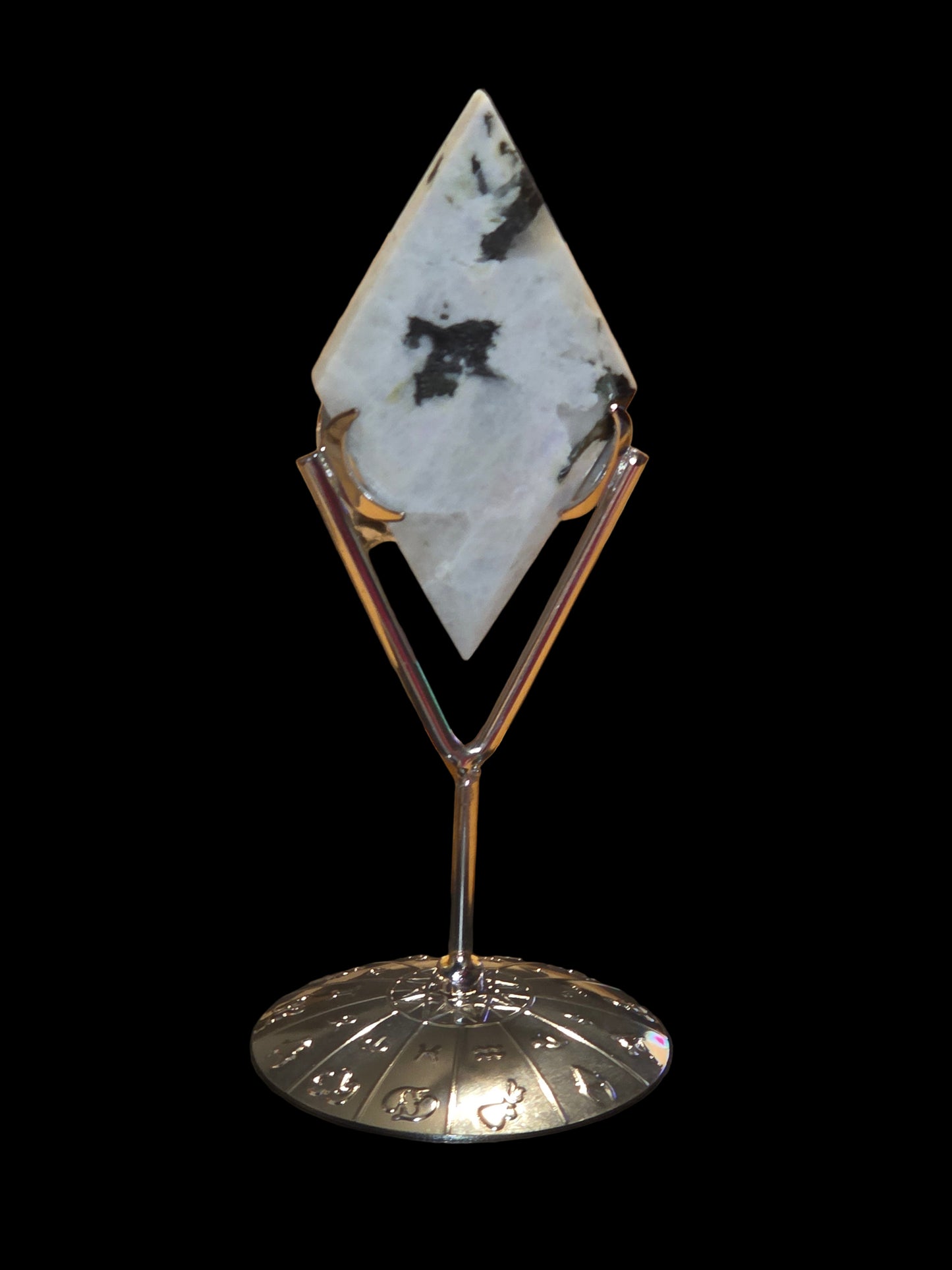 Rainbow moonstone diamond