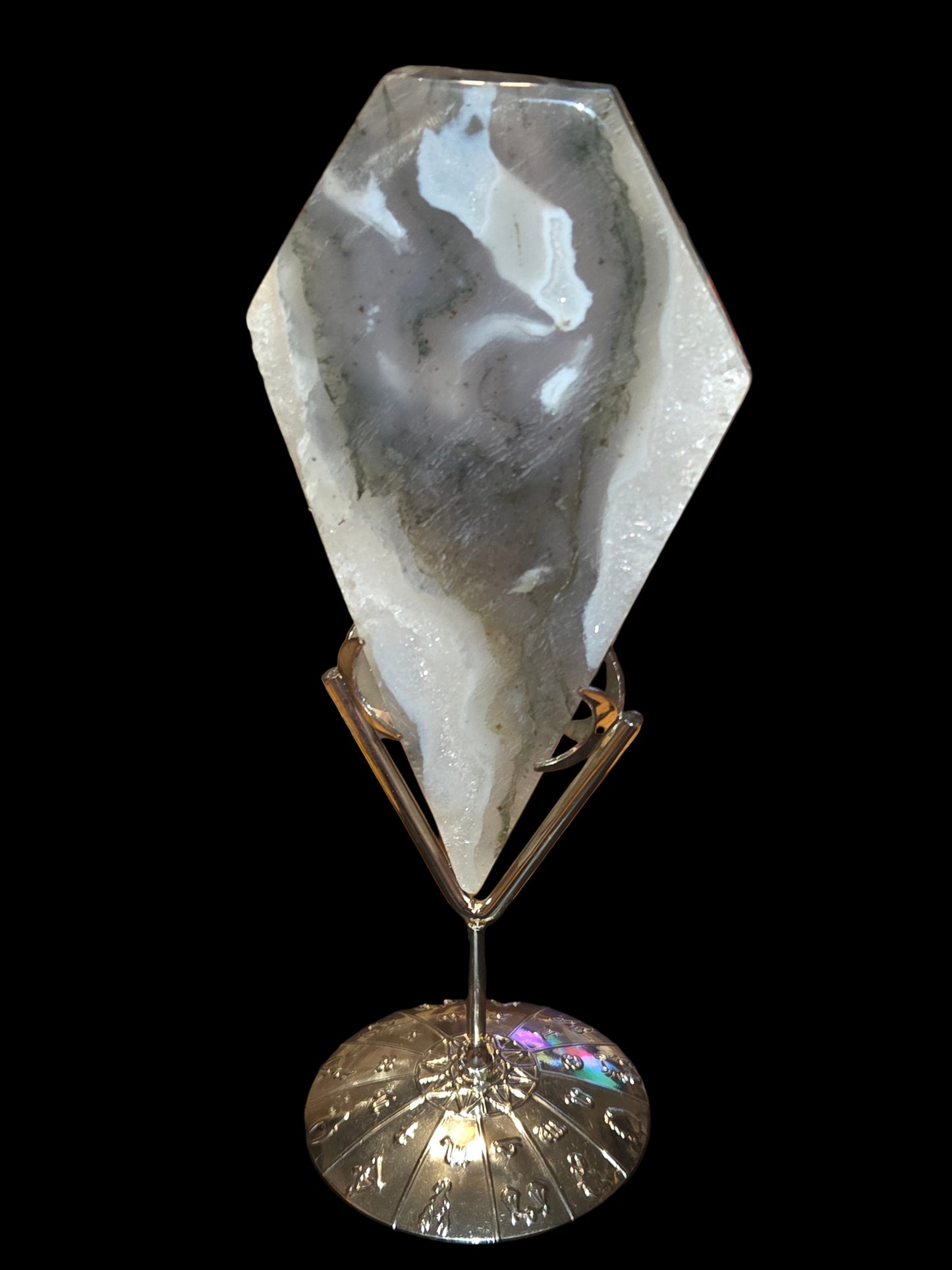 Moss agate diamond 2