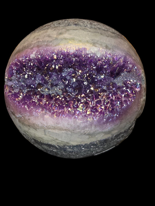 Aurora amethyst pacman sphere