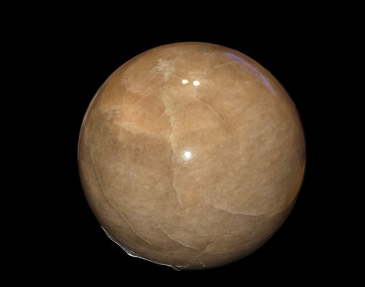 Peach moonstone sphere