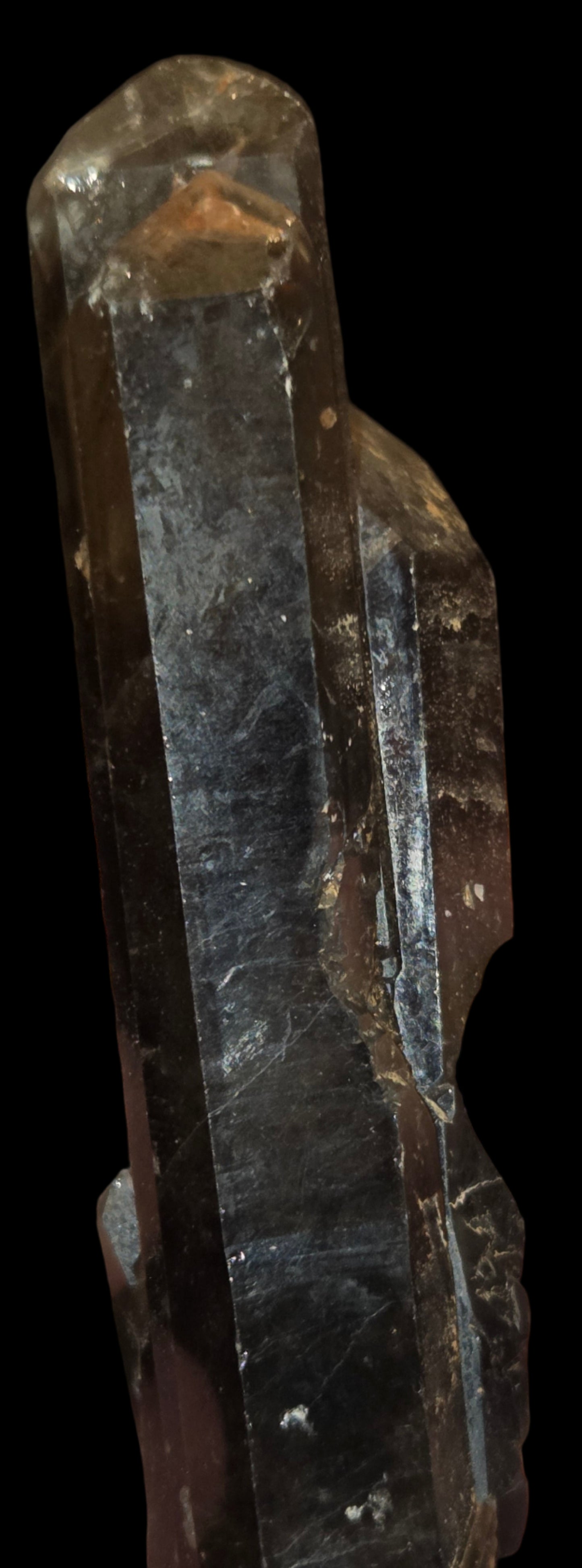 Raw smoky quartz crystal