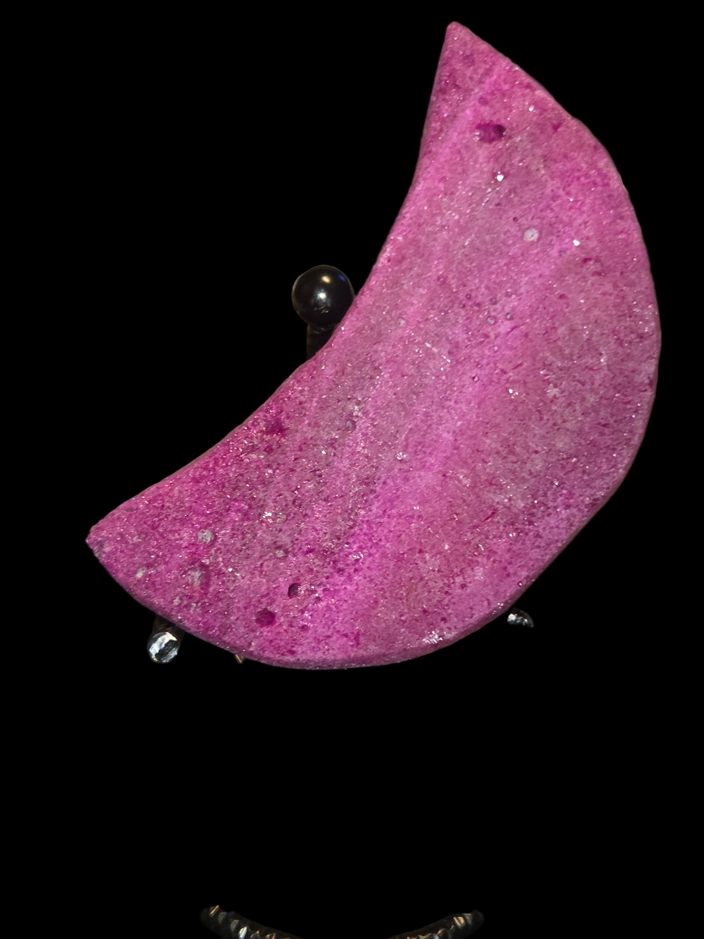 Ruby moon carving