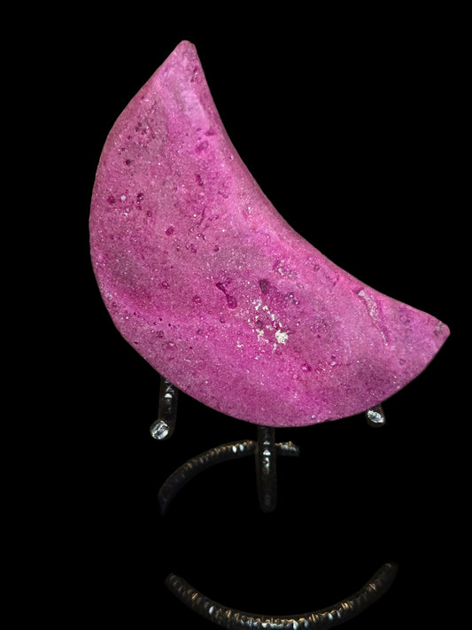 Ruby moon carving