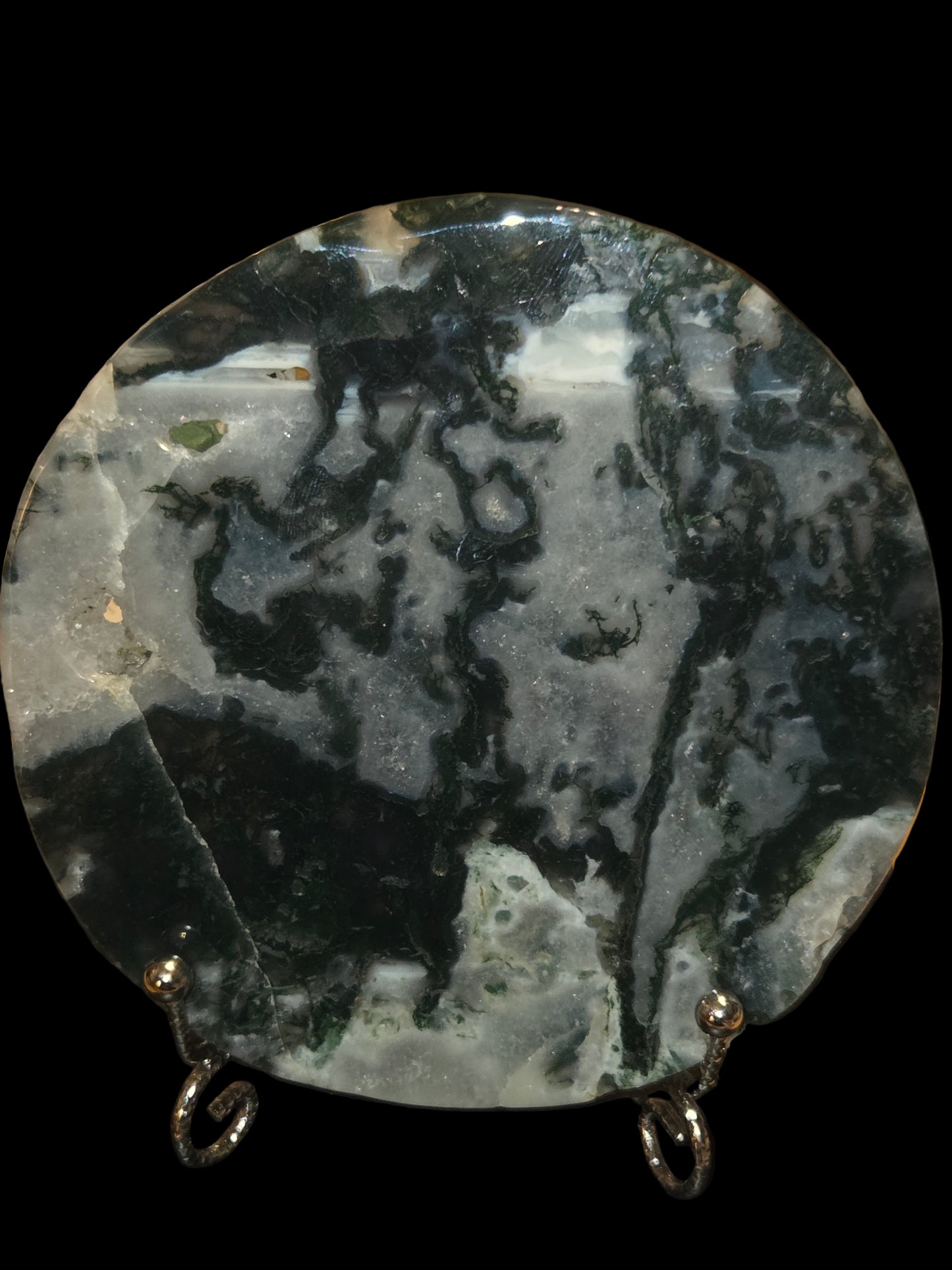 Moss agate slab
