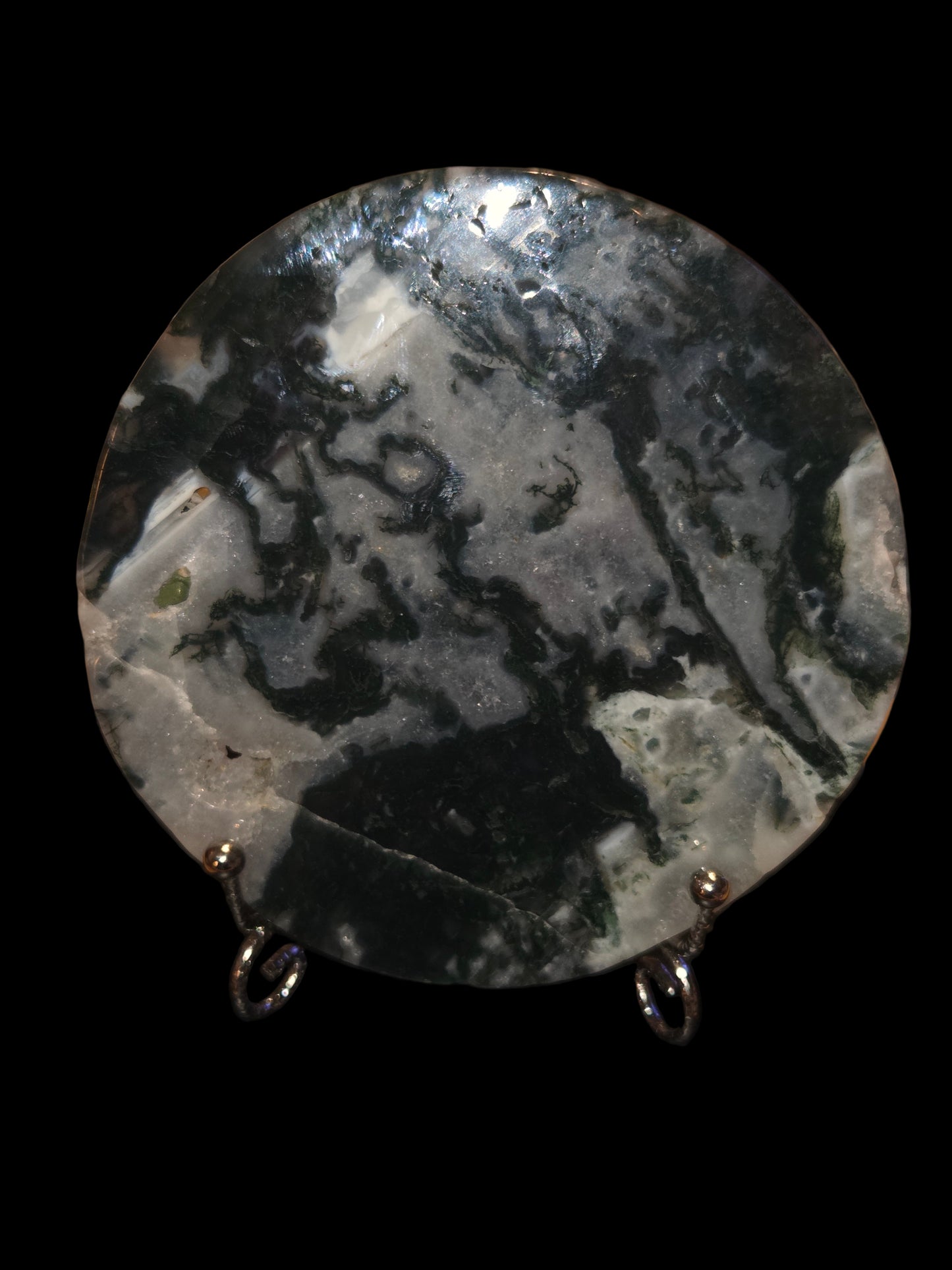 Moss agate slab