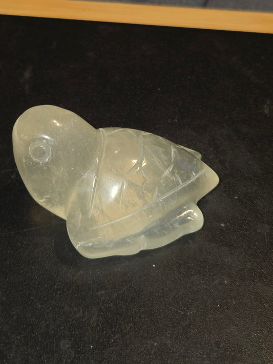 Clear quartz turtle