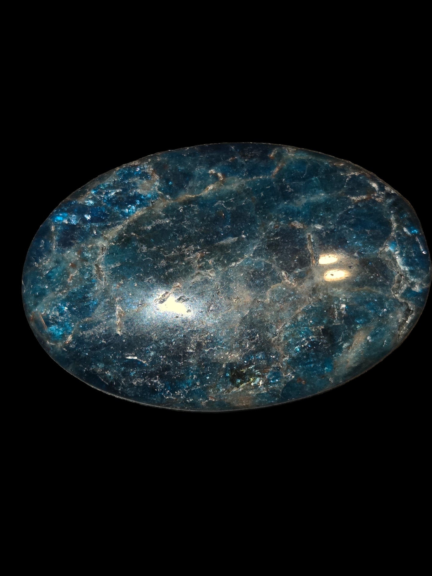 Blue Apatite Palmstone