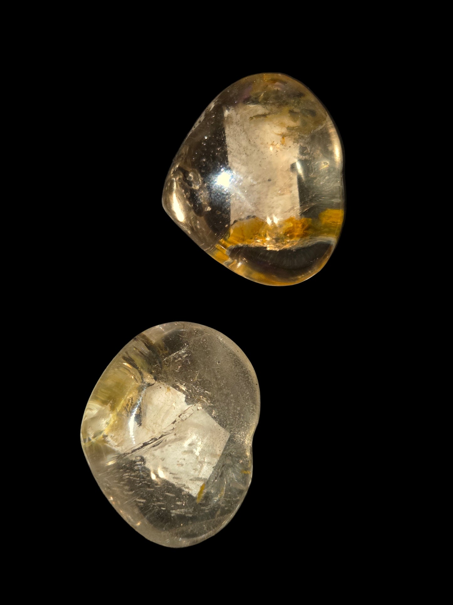 Quartz heart stones
