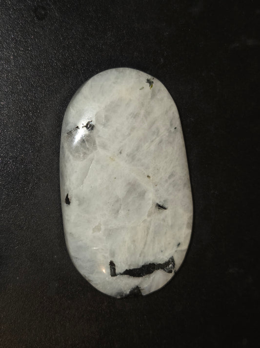 Rainbow moonstone palm stone