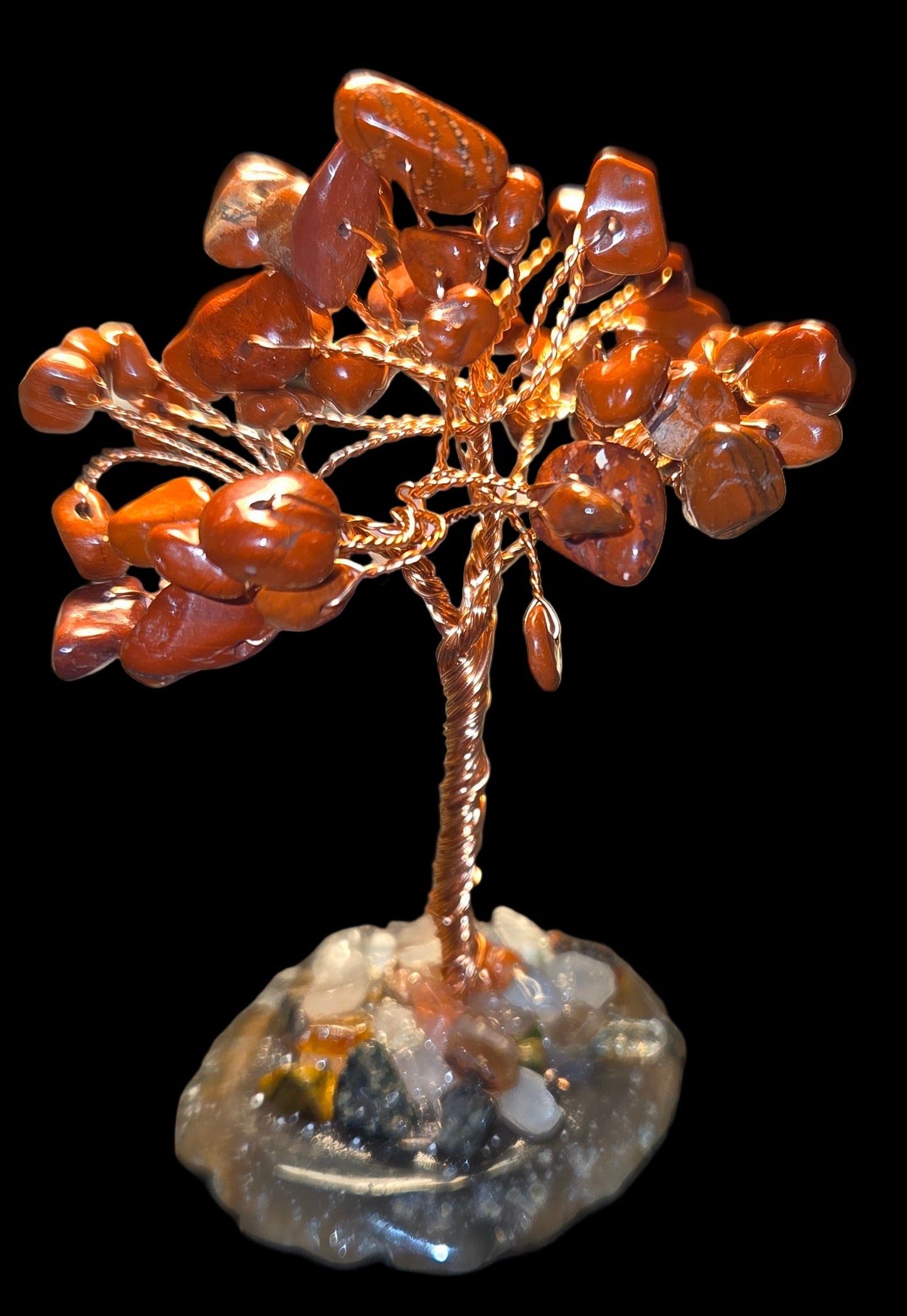 Red jasper money tree