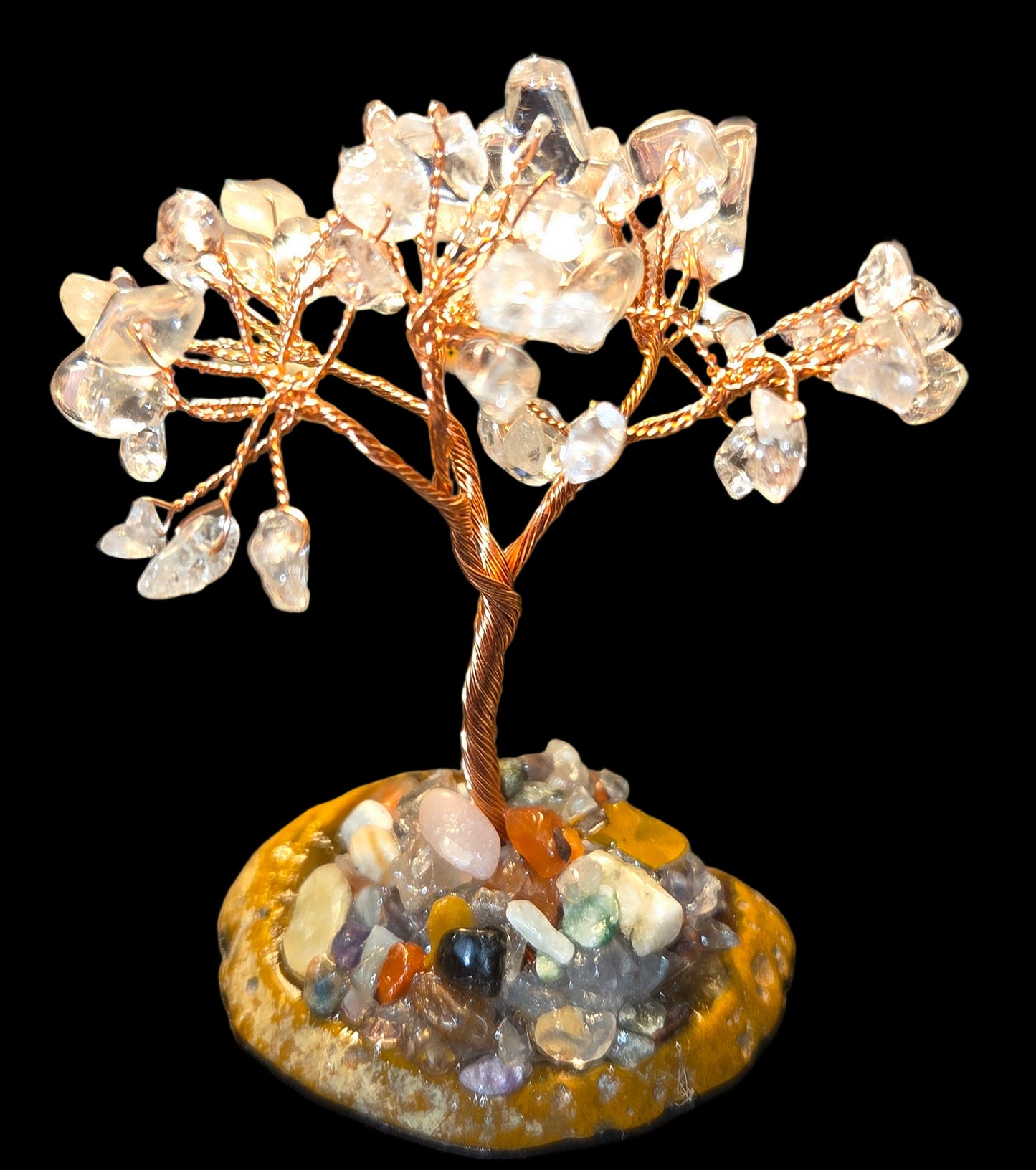 Clear quartz money tree