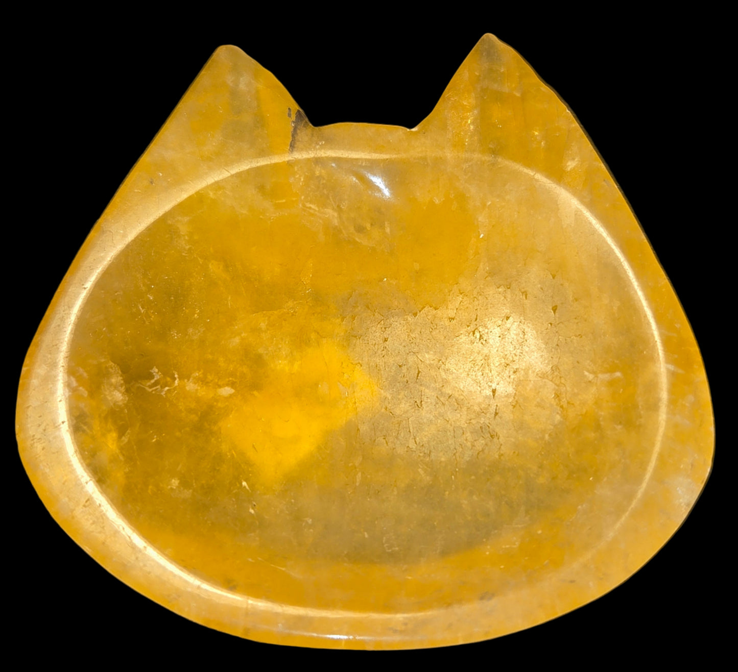 Citrine cat dish
