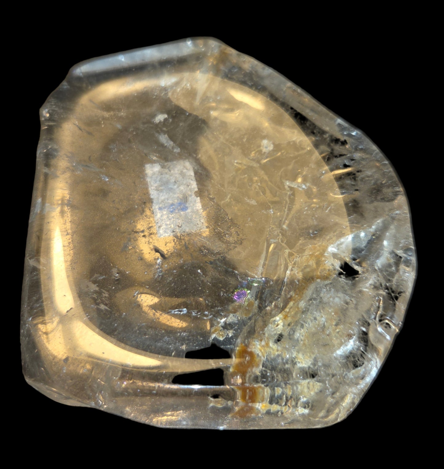 Clear quartz dish
