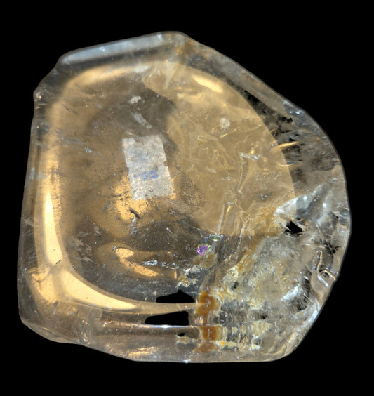 Clear quartz dish
