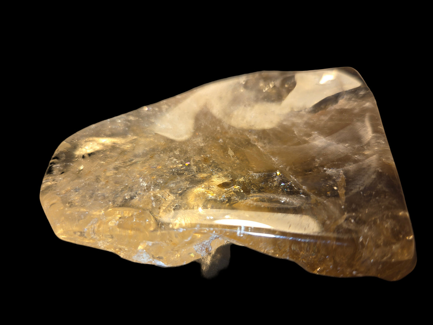 Smoky quartz dish