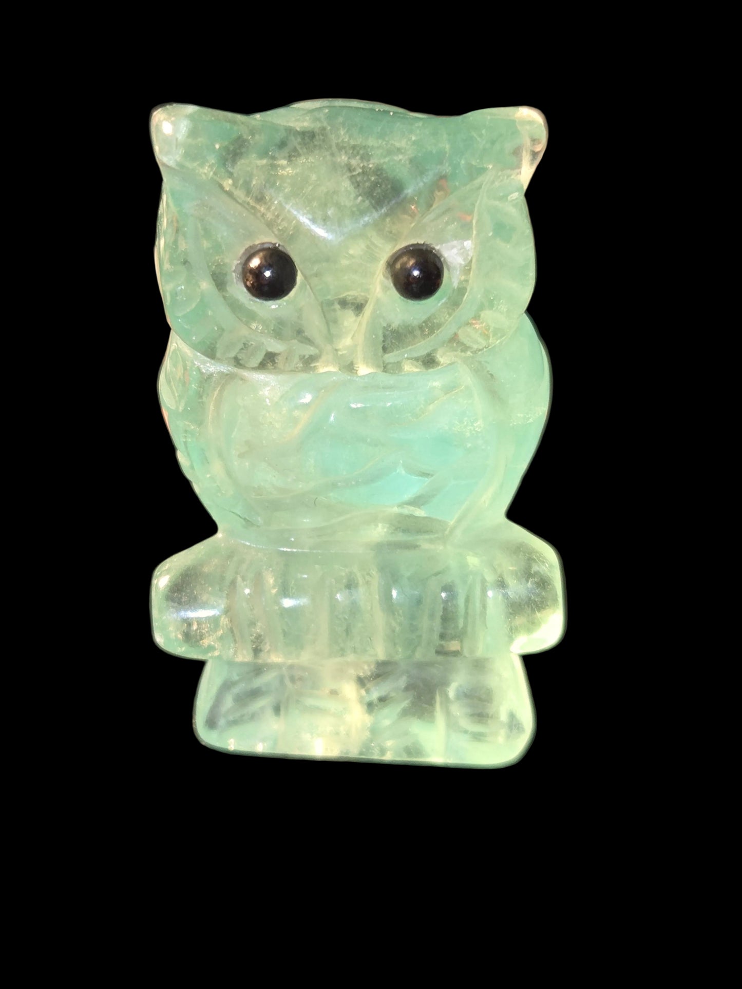 Fluoride owl carving