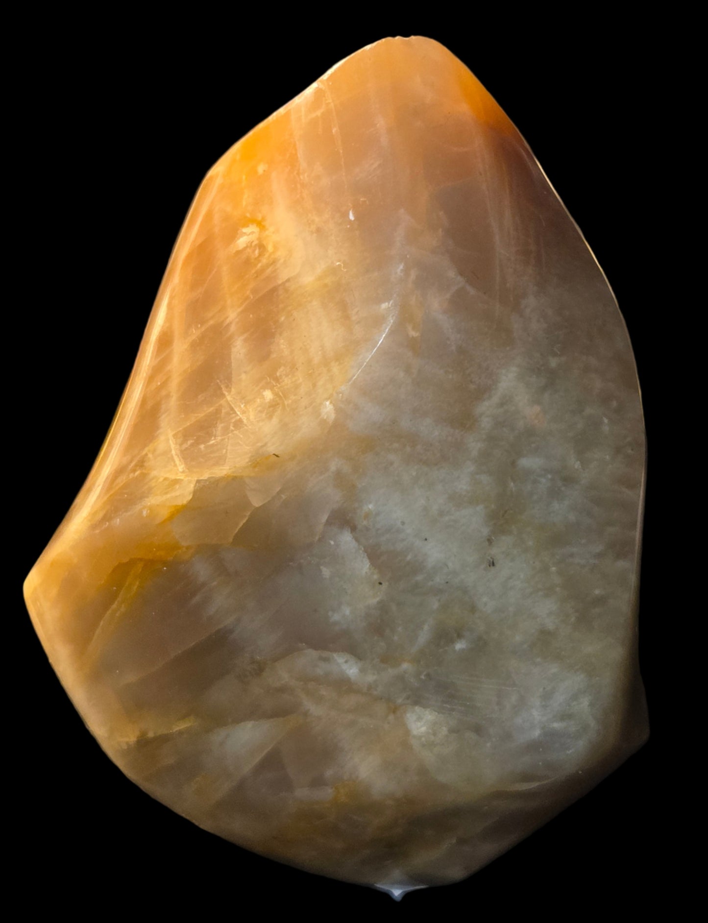Peach moonstone flame