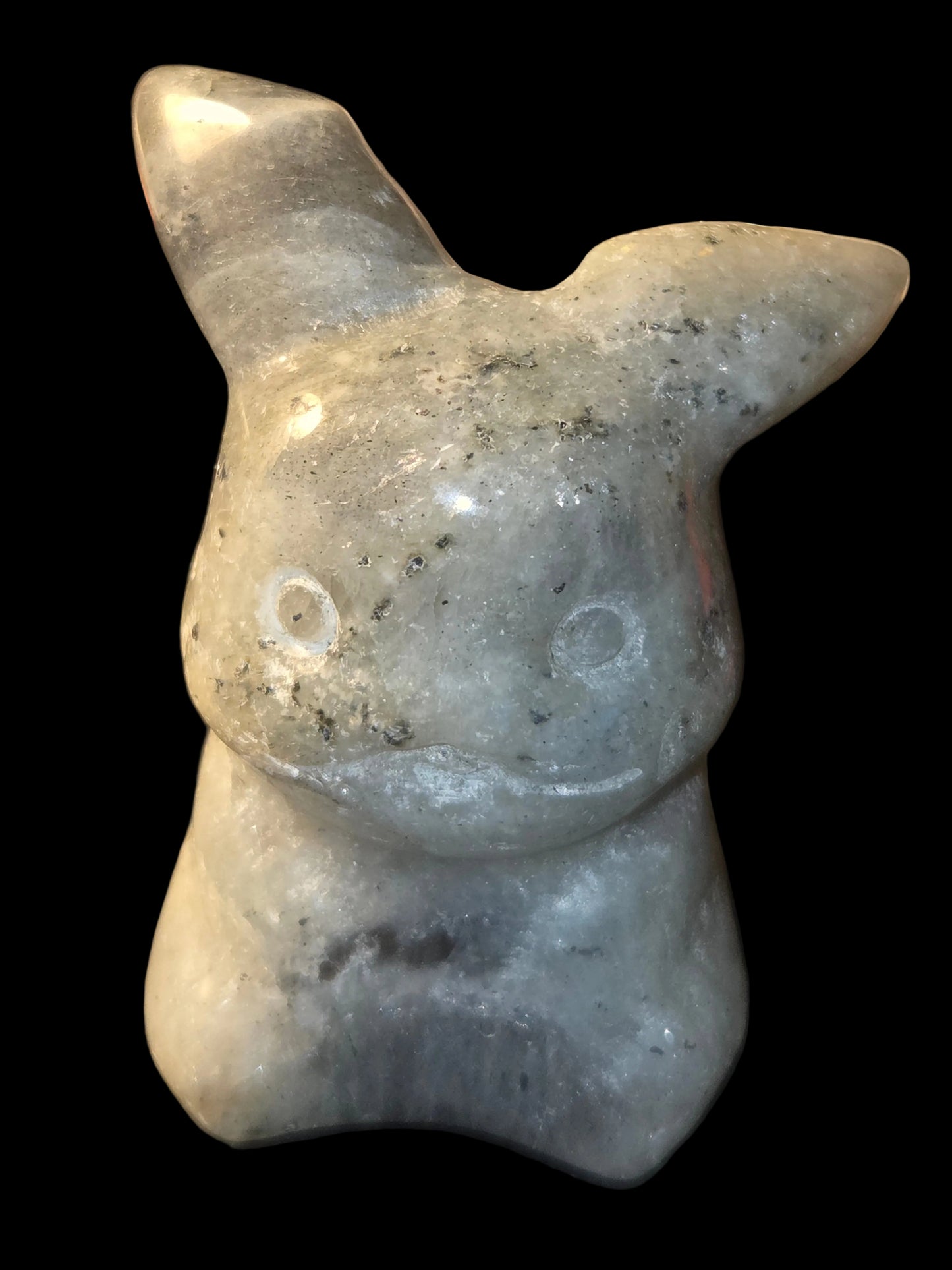 Labradorite Pikachu carving