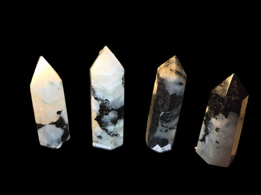 Small Rainbow moonstone tower