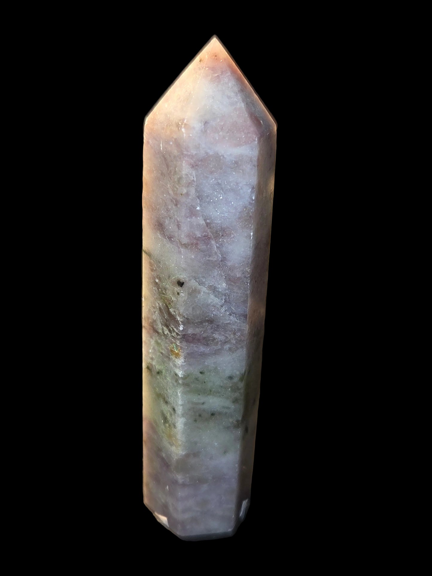 Rainbow fluorite tower