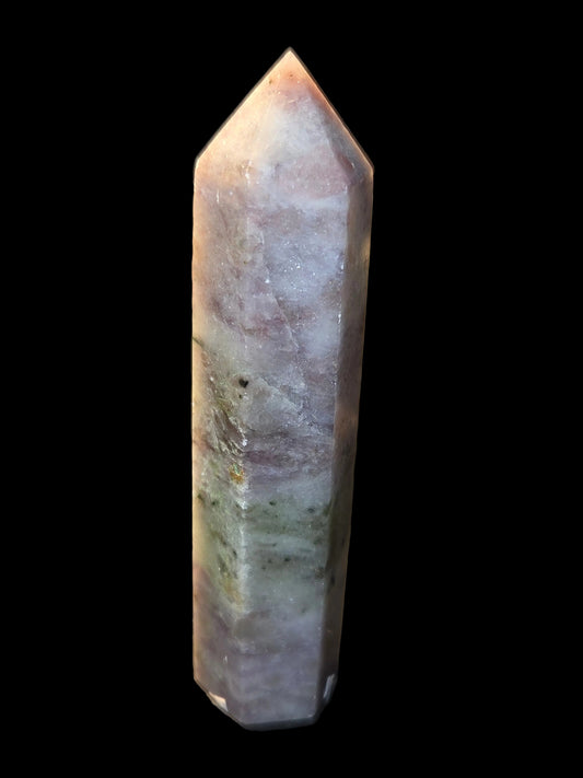 Rainbow fluorite tower