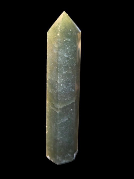 Green strawberry quartz tower