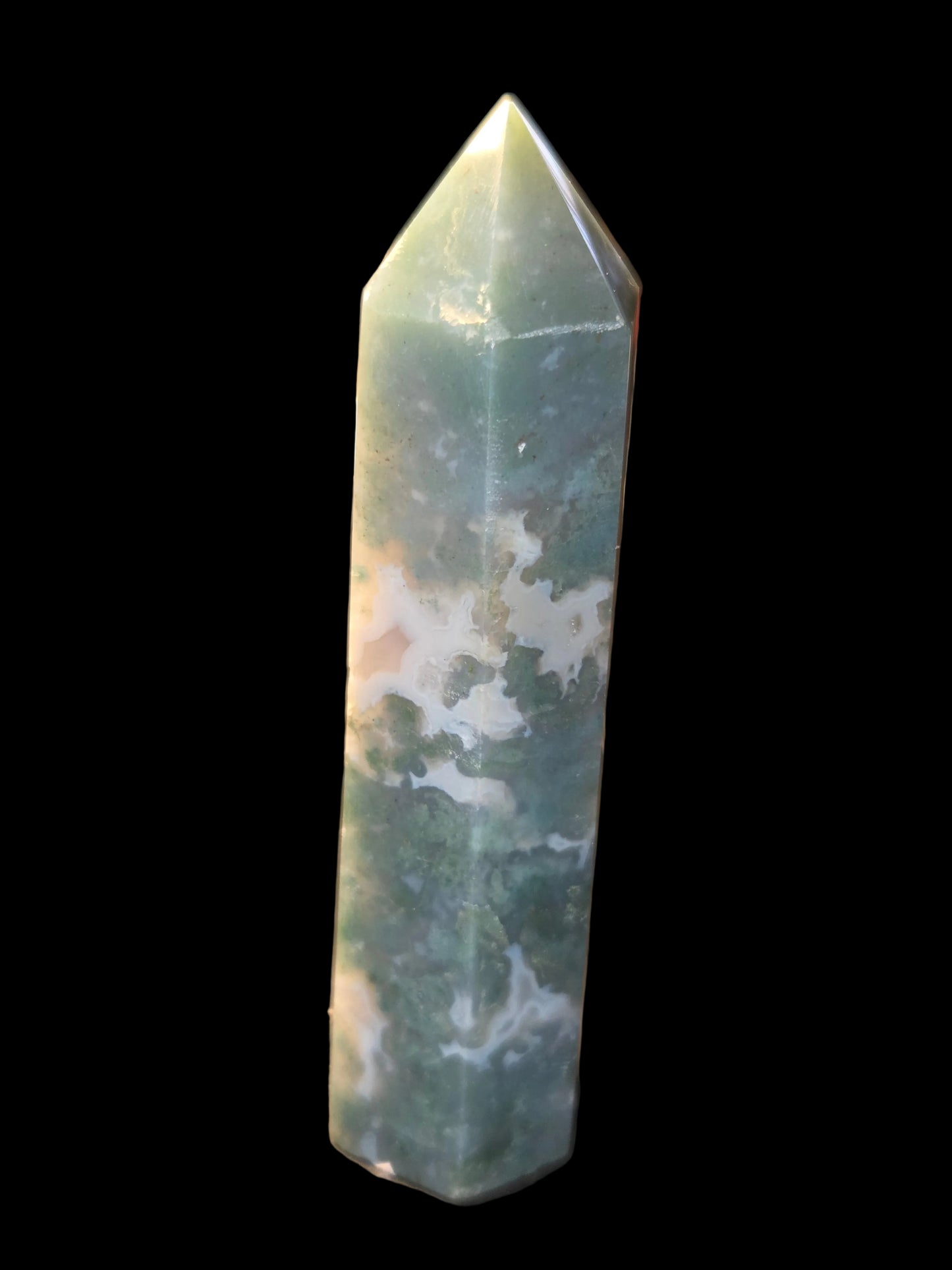 Moss agate tower