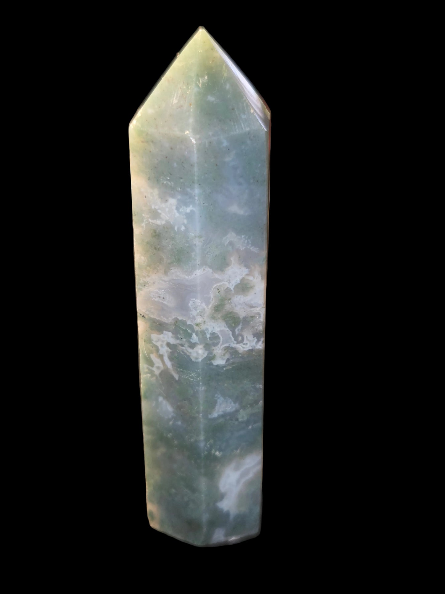 Moss agate tower