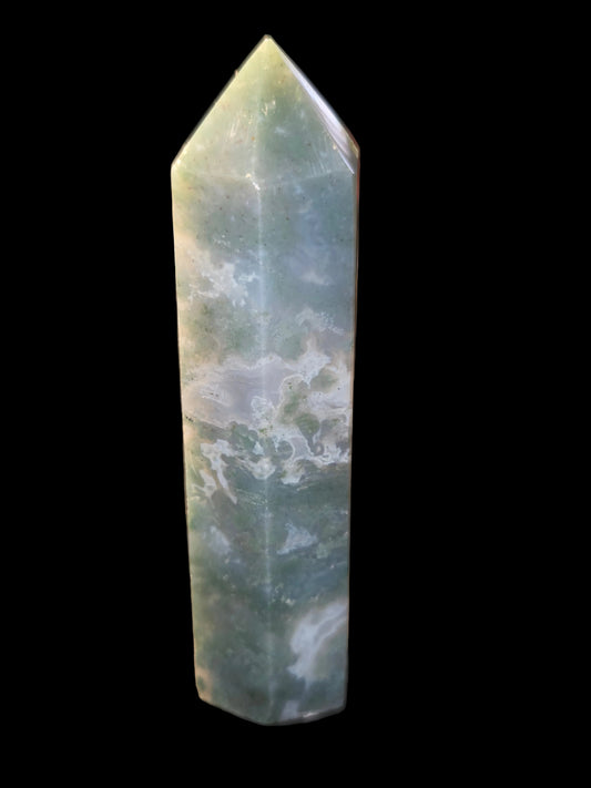 Moss agate tower